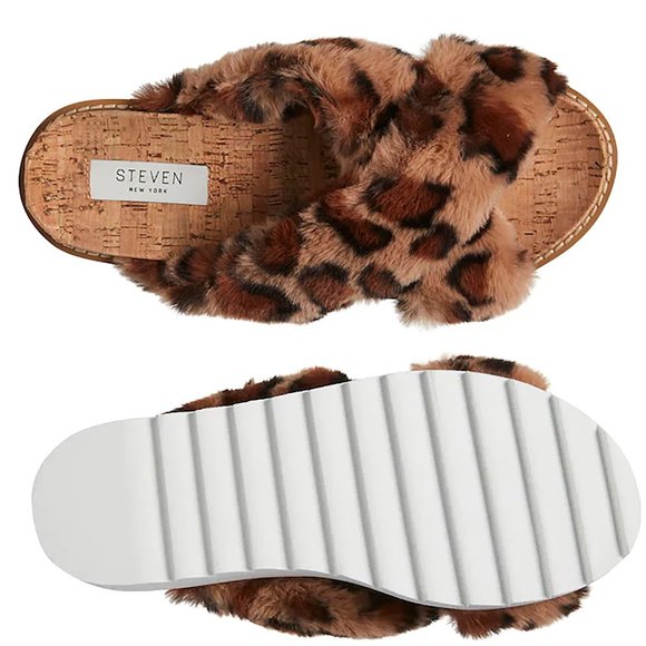 STEVEN New York by Steve Madden Women's Cado Slide Sandal, Leopard, Size 8 - Picture 2 of 7